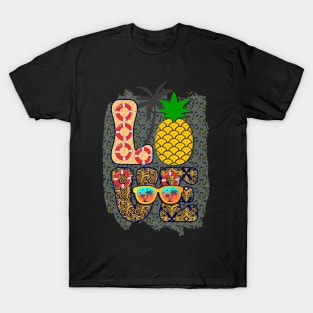 Love Pineapple Summer Gift T-Shirt